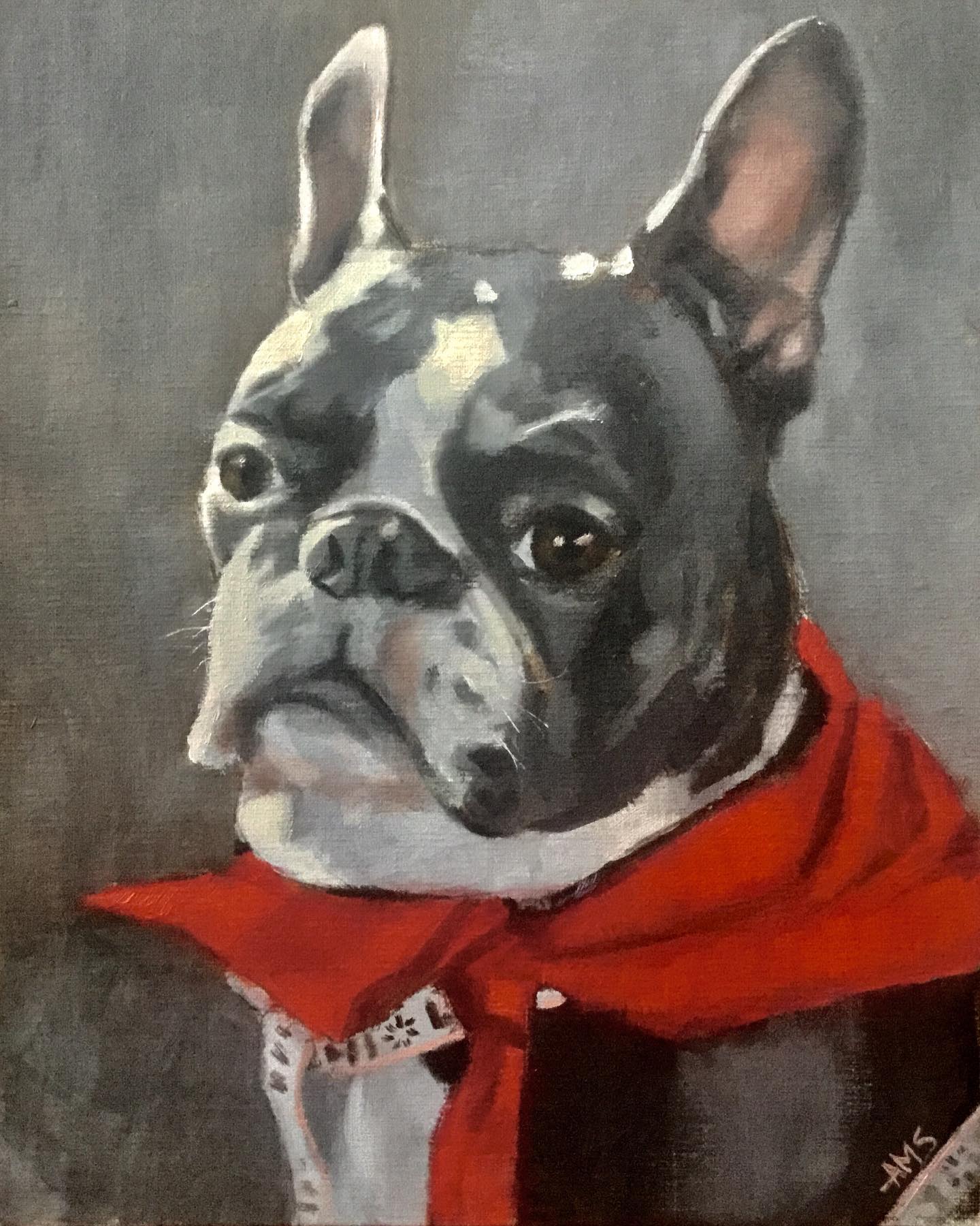 Pug Oil Portrait