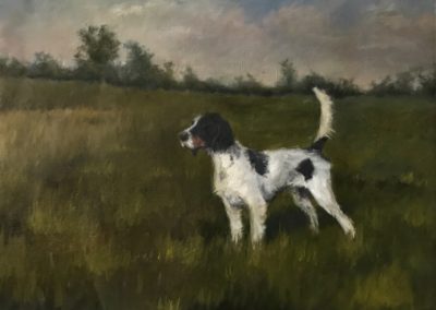 English Pointer Oil Painting